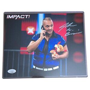 John E. Bravo Autographed TNA Impact Wrestling 8x10 Photograph, COA Included